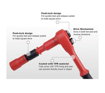 Изображение 2 Набор инструментов Toptul VDE 1/4" 14шт. - GZA1447