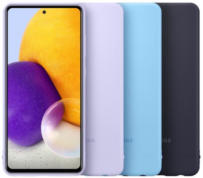 Изображение 2 Чехол Samsung Silicone Cover для Galaxy A72 (A725) Black - EF-PA725TBEGRU