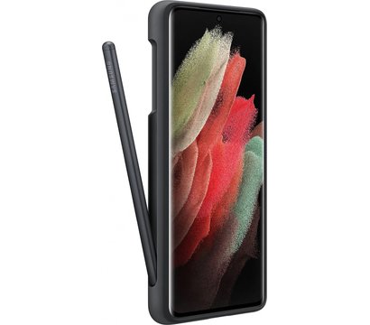 Изображение 4 Чехол Samsung Silicone Cover with S Pen для Galaxy S21 Ultra (G998) Black - EF-PG99PTBEGRU