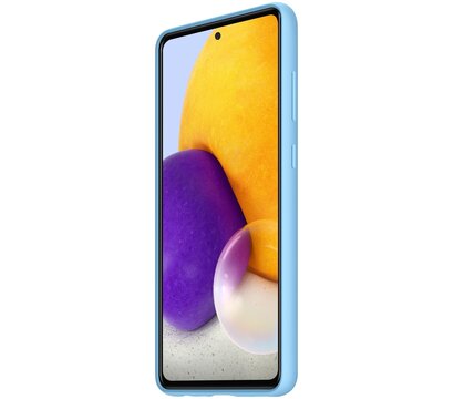 Изображение 5 Чехол Samsung Silicone Cover для Galaxy A72 (A725) Blue - EF-PA725TLEGRU