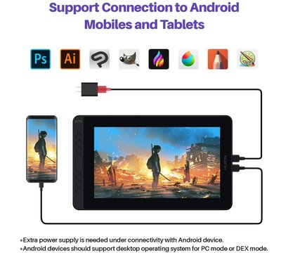 Зображення 12 Графічний планшет Huion Kamvas 12 GS1161 Cosmo Black