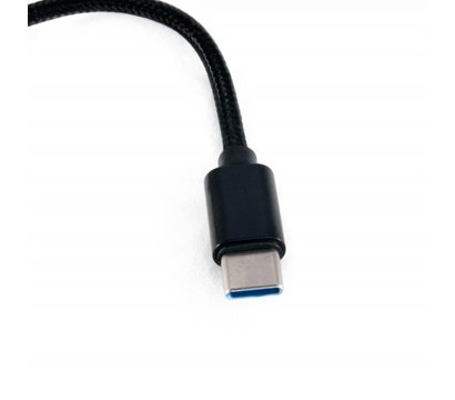 Зображення 2 Аудіо кабель Extradigital 3.5 мм (F) - USB Type C(M), 0.12 м, Black - KBA1760