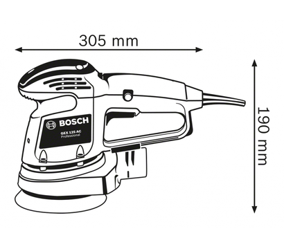 Зображення 2 Шліфувальна машина Bosch GEX 34-125