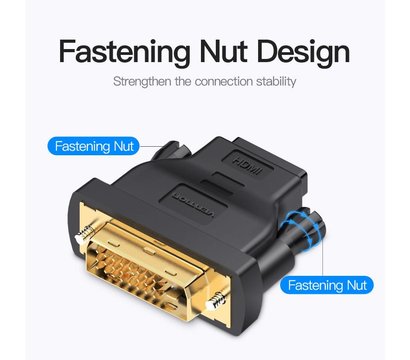 Изображение 2 Адаптер Vention HDMI - DVI  Black - ECDB0