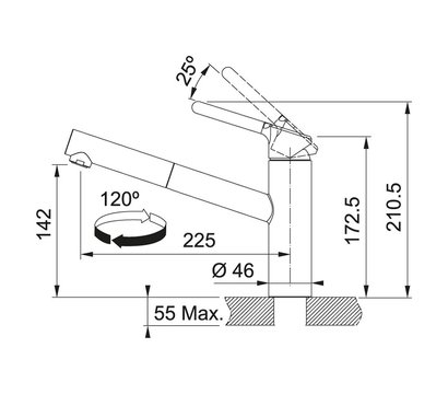 Изображение 2 Смеситель Franke Orbit Pull Out, 115.0623.139