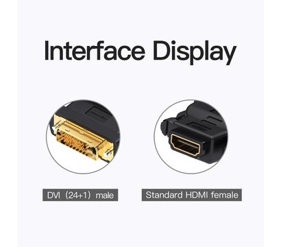 Изображение 5 Адаптер Vention HDMI - DVI  Black - ECDB0