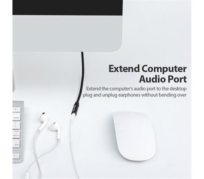 Изображение 7 Аудио кабель Vention Audio 3.5 mm M - 3.5 mm F, 2m, Black - BHBBH