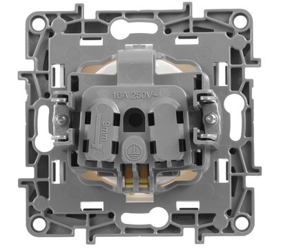 Зображення 3 Розетка Legrand Etika 2К+3 White — 672222 із заземленням