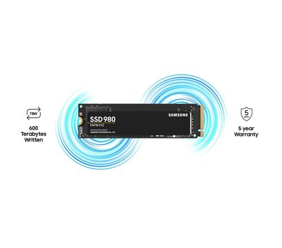 Изображение 10 SSD диск Samsung 980 EVO series 1TB M.2 PCIe Gen 3.0 x4 — MZ-V8V1T0BW, Емкость накопителя: 1 ТБ