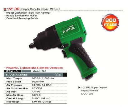 Изображение 2 Пневматичный инструмент Toptul KAAJ1680