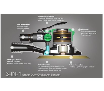 Зображення 3 Шліфмашина пневматична Toptul KAMA0605