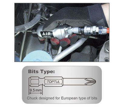 Зображення 3 Пневматичний інструмент Toptul KSAU0808