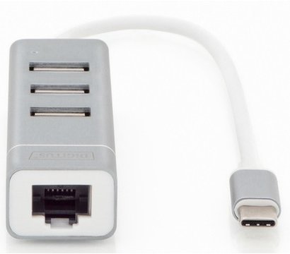 Изображение 3 USB Hub (хаб) Digitus USB Type-C, 3xUSB+Fast Ethernet – DA-70253