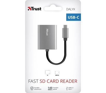 Изображение 6 Картридер Trust DALYX FAST USB-C Aluminium – 24136