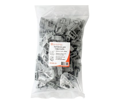 Зображення 2 Скоба монтажна ElectroHouse EH-KG-25 кругла, 25мм. (50шт.)