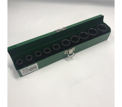Изображение 5 Торцевые головки Toptul 1/2" 10-24мм 10шт. - GDAD1001