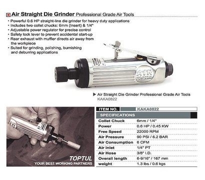 Зображення 2 Шліфмашина пневматична Toptul KAKA0822
