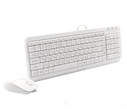 Зображення 2 Комплект мишка + клавіатура A4Tech Fstyler F1512 SB White