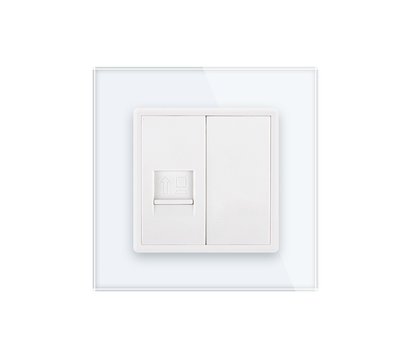 Изображение 2 Розетка Livolo VL-C791C-11 White glass 1-портовая