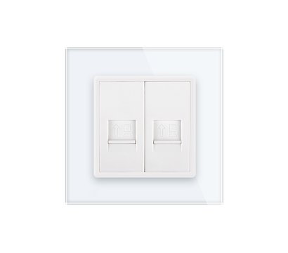Изображение 2 Розетка Livolo VL-C792C-11 White glass  типа