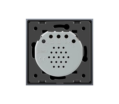 Зображення 3 Сенсорний вимикач Livolo Silent VL-C701Q-15 Grey glass сіре