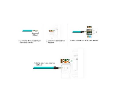Зображення 3 Модуль розетки Livolo VL-C7-1C-11 RJ-45 Cat 6 White