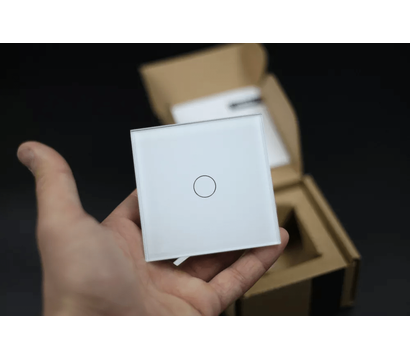 Изображение 4 Сенсорный выключатель Livolo Silent VL-C701Q-11 White glass белое