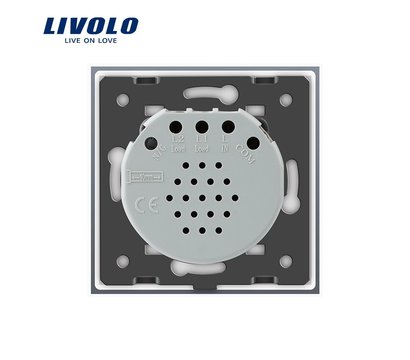 Изображение 4 Сенсорный выключатель Livolo VL-C701SQ-11 White glass белое