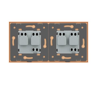 Изображение 4 Розетка Livolo VL-C7C2EU-13 16А Gold glass с шторками