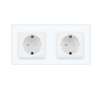 Изображение 8 Розетка Livolo VL-C7C2EU-11 16А White glass с шторками