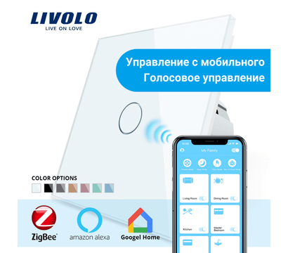 Зображення 2 Смарт вимикач Livolo ZigBee VL-C701Z-11 White