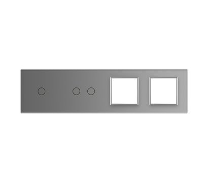 Изображение 2 Лицевая панель Livolo VL-C7-C1/C2/SR/SR-15 Grey glass