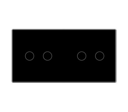 Изображение 2 Сенсорный выключатель Livolo VL-C702S/C702S-12 Black glass черное