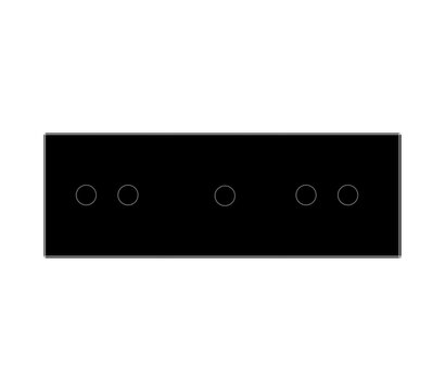 Зображення 2 Сенсорний вимикач Livolo VL-C702/C701/C702-12 Black glass чорне