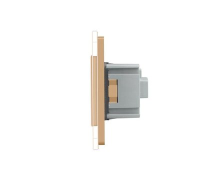 Изображение 2 Сенсорный выключатель Livolo VL-C701/C7C3EU-13 Gold glass золотое