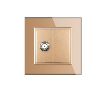 Изображение 2 Розетка Livolo VL-C791ST-13 SAT Gold glass