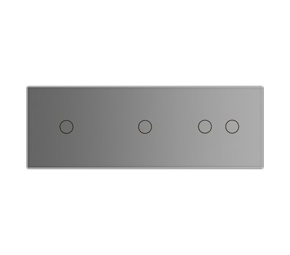 Изображение 2 Сенсорный выключатель Livolo VL-C701/C701/C702-15 Grey glass серое