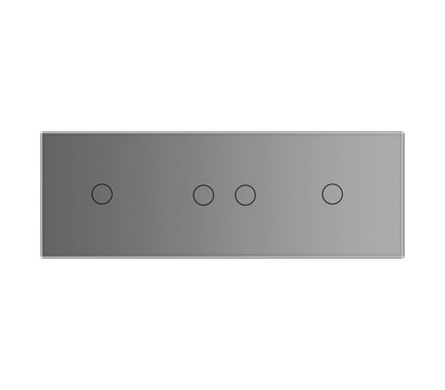 Зображення 2 Сенсорний вимикач Livolo VL-C701/C702/C701-15 Grey glass сіре