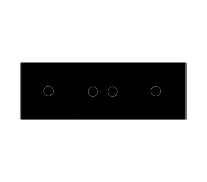 Изображение 2 Сенсорный выключатель Livolo VL-C701/C702/C701-12 Black glass черное