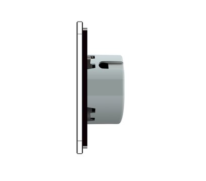 Изображение 3 Сенсорный выключатель Livolo VL-C701/C701/C701-12 Black glass черное