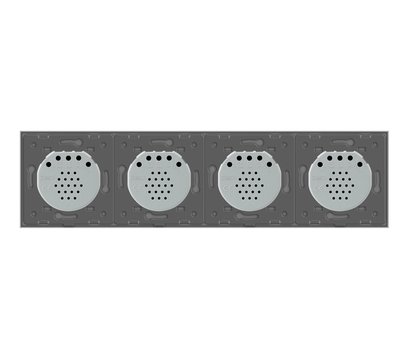 Изображение 4 Сенсорный выключатель Livolo VL-C708-15 Grey glass серое