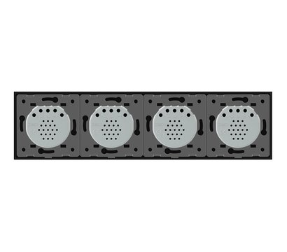 Изображение 4 Сенсорный выключатель Livolo VL-C708-12 Black glass черное