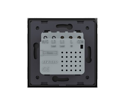 Зображення 4 Сенсорний вимикач Livolo Sense 722000312 Black чорне