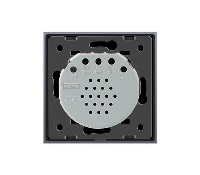 Изображение 4 Сенсорный выключатель Livolo VL-C701-12 Black glass черное