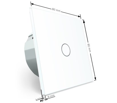 Изображение 4 Регулятор освещения Livolo VL-C701D-11 White glass