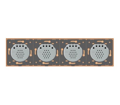 Изображение 4 Сенсорный выключатель Livolo VL-C704-13 Gold glass золотое