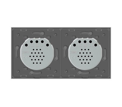 Изображение 5 Сенсорный выключатель Livolo VL-C701S/C701S-15 Grey glass серое