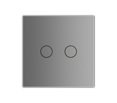 Изображение 3 Сенсорный выключатель Livolo VL-C702SR-15 Grey glass серое