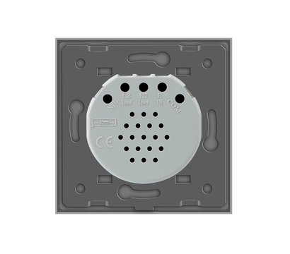 Зображення 3 Сенсорний вимикач Livolo VL-C701S-15 Grey glass сіре