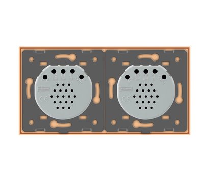 Зображення 4 Сенсорний вимикач Livolo VL-C702SR/C702SR-13 Gold glass золоте